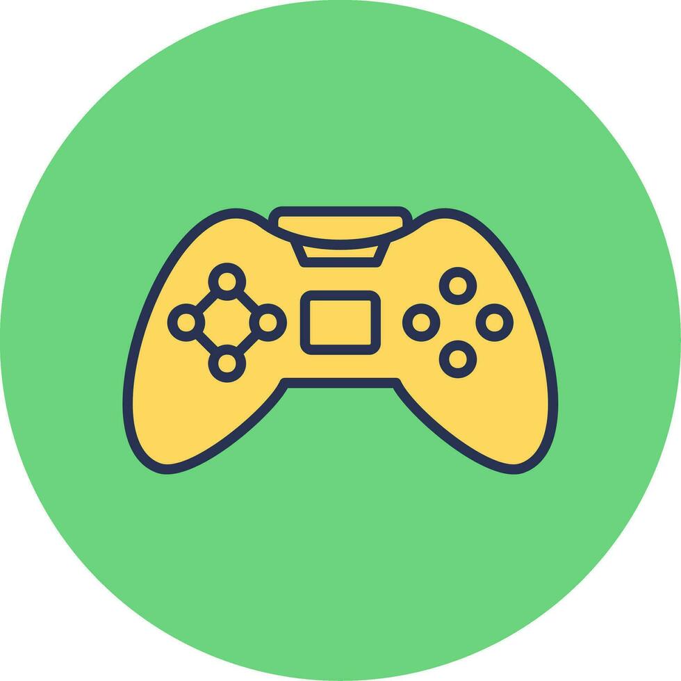 icono de vector de controlador de juego