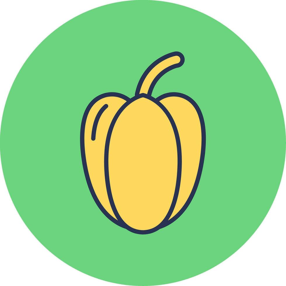 Red Pepper Vector Icon