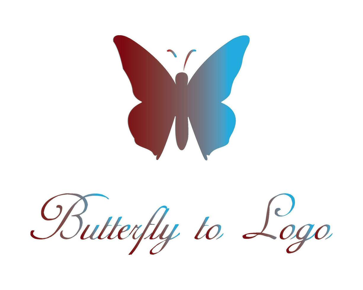 Logo Design to butterfly vector