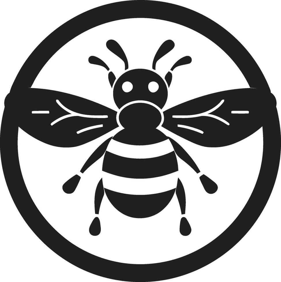 Honey Bee Majesty Mark Hive Clan Insignia vector
