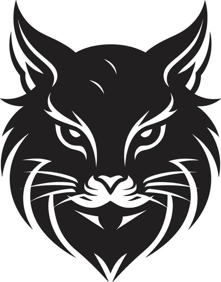 gatos bigote en vector formar resumen felino impresión en negro