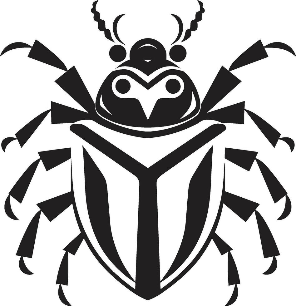 noble escarabajo icono escarabajo real emblema vector