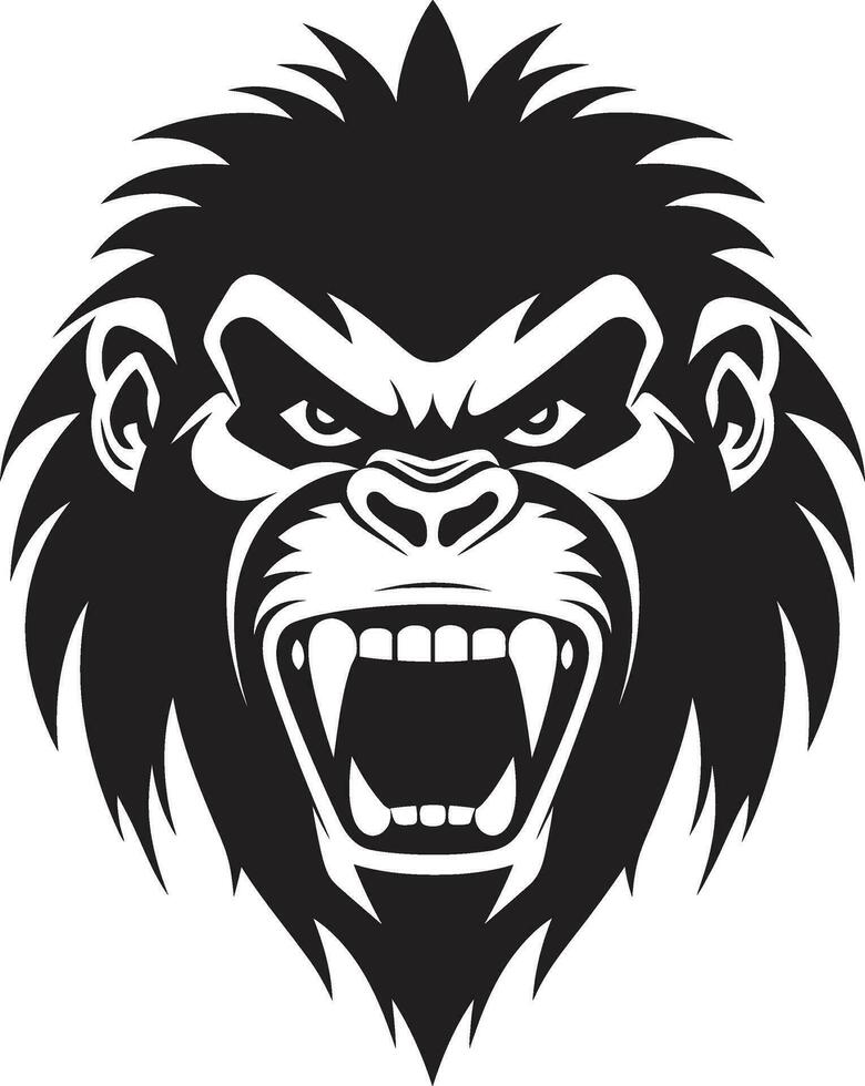 Baboon Coat of Arms Royal Baboon Profile vector