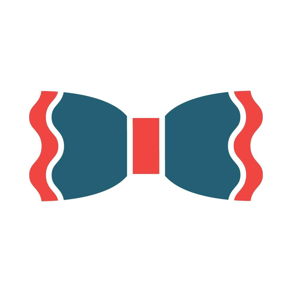 Bow Tie Vector Glyph Two Color Icon For Personal And Commercial Use.
