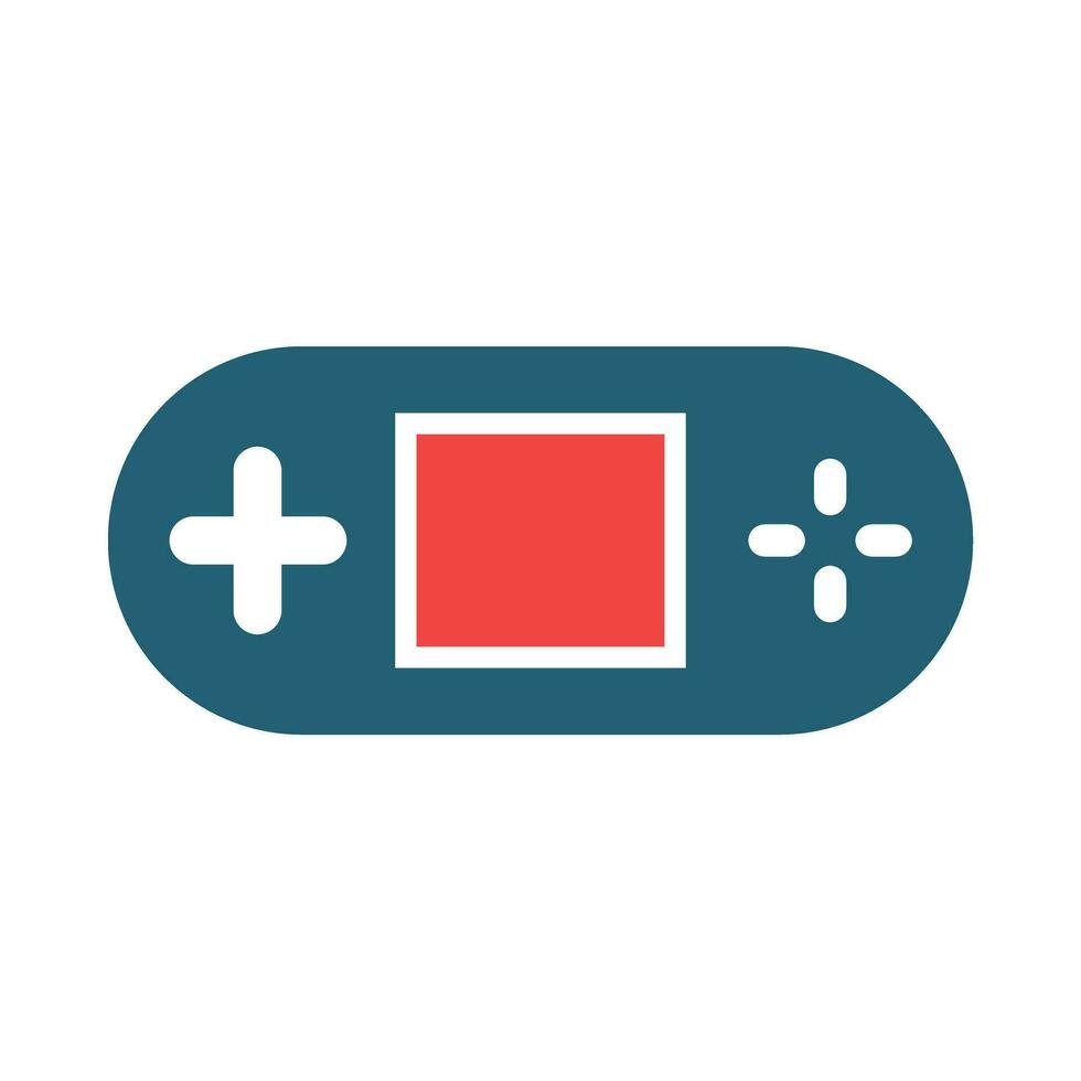Video Console Vector Glyph Two Color Icon For Personal And Commercial Use.