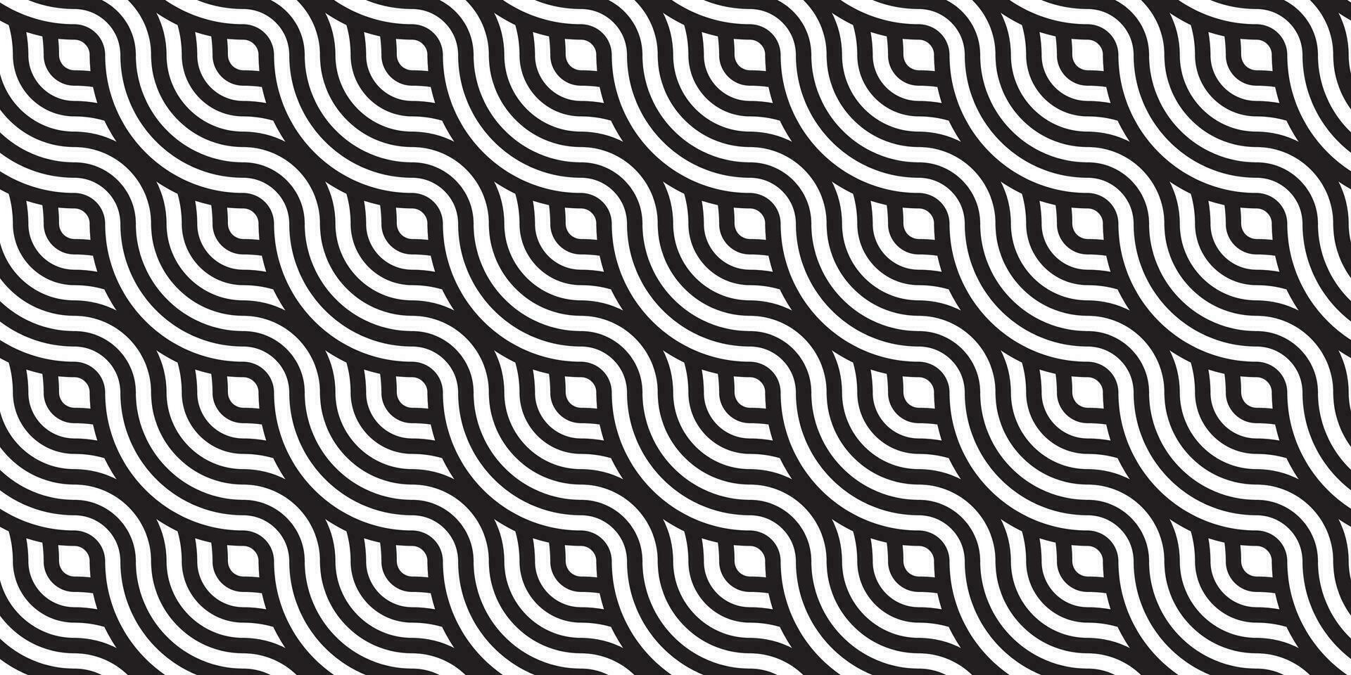Abstract lines geometric seamless pattern. Rounded pattern. Vector repeat endless fabric background.