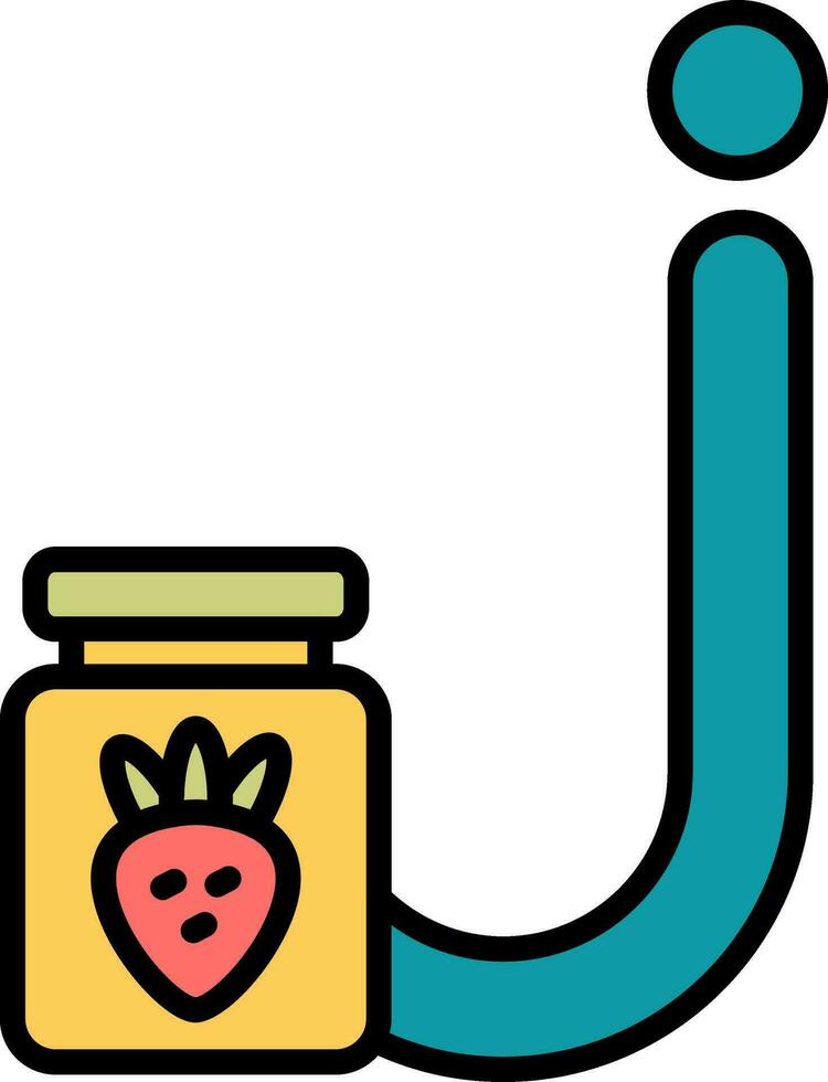 Small J Vector Icon