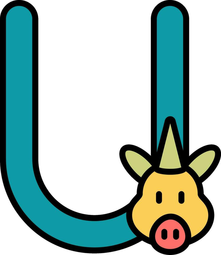 Capital U Vector Icon