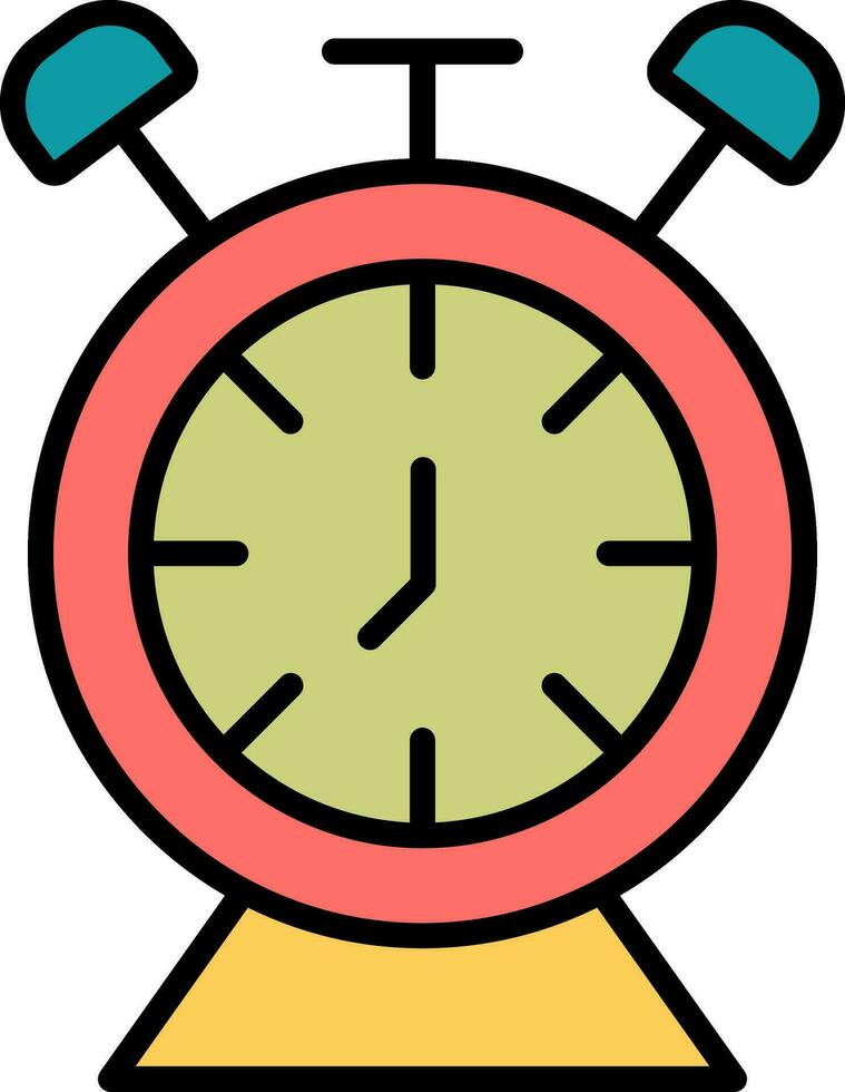 Desk Clock Vector Icon
