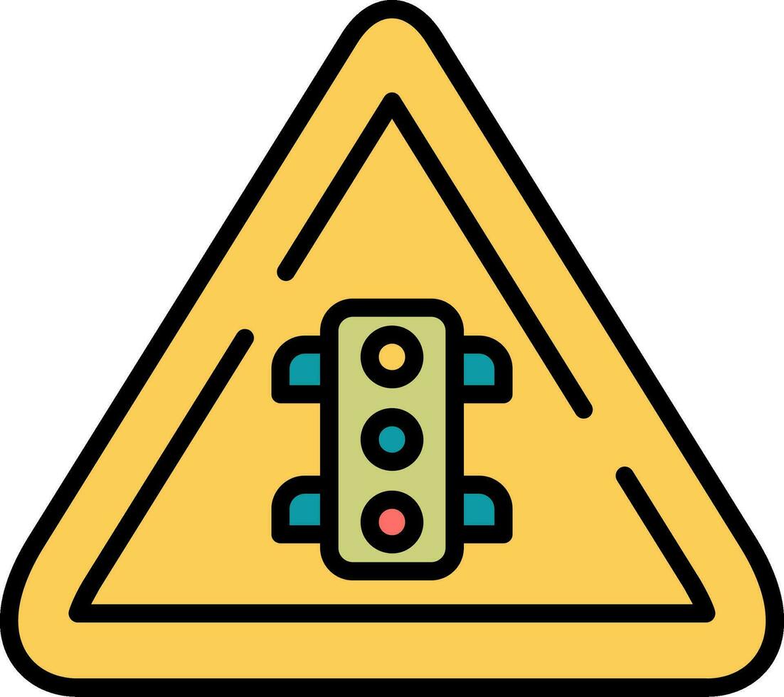 Traffic Light Sign Vector Icon