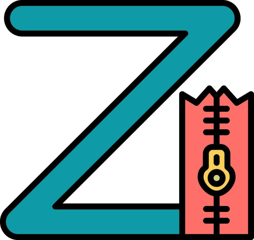 Small Z Vector Icon