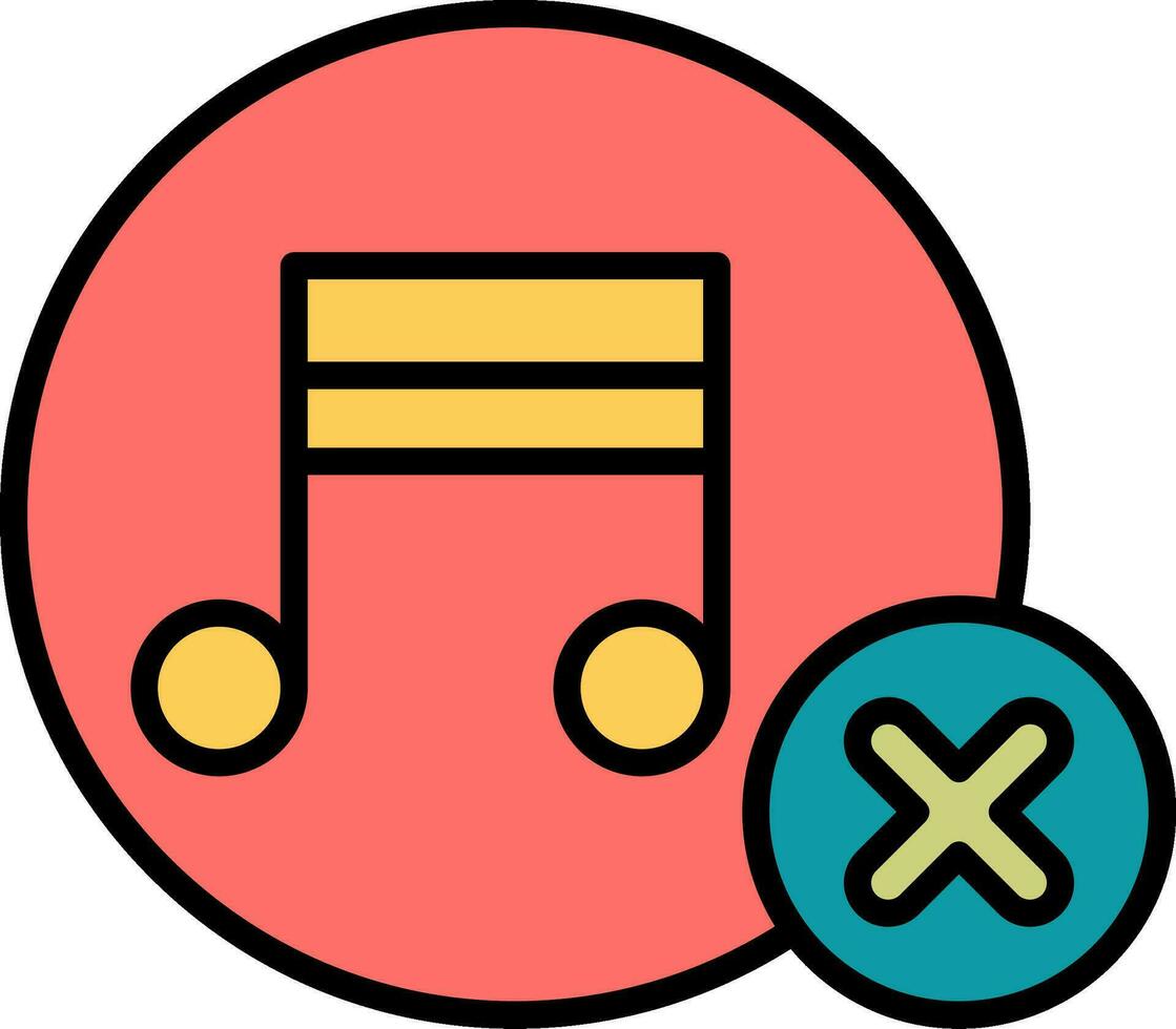 No Music Vector Icon