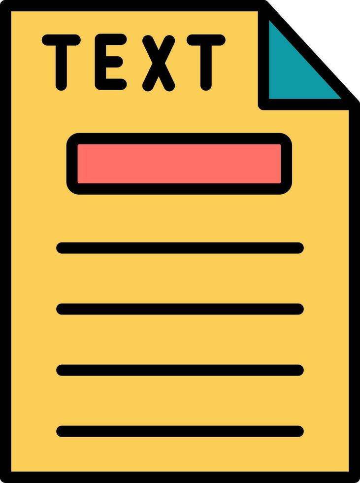 Text Vector Icon