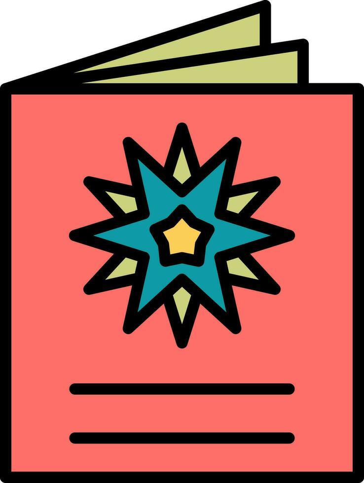 icono de vector de tarjeta de felicitación