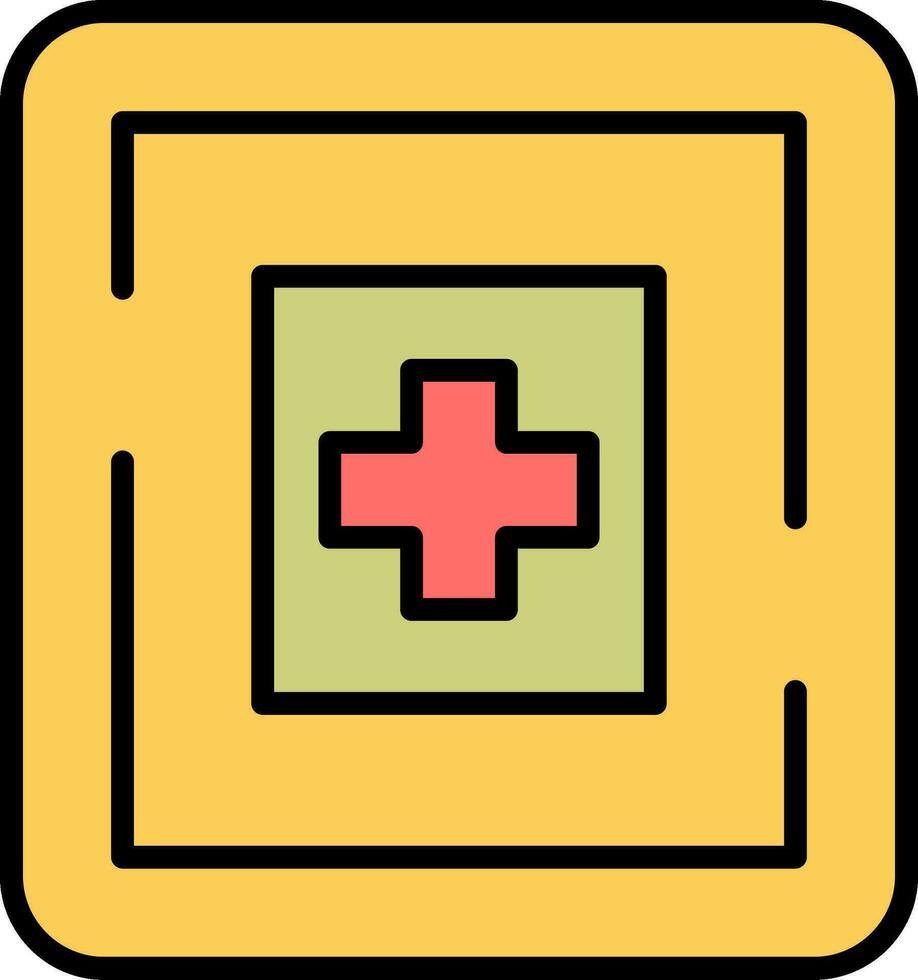 icono de vector de hospital