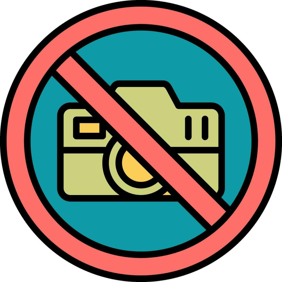 No Camera Vector Icon