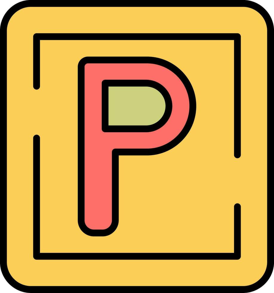 Parking Sign Vector Icon