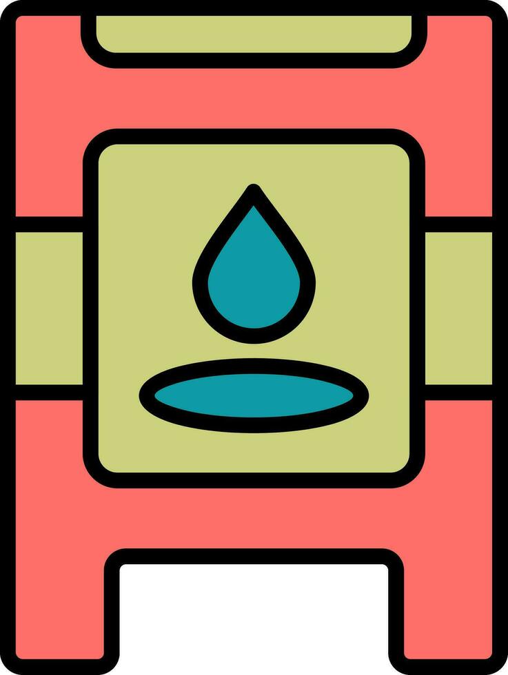 Wet Floor Vector Icon