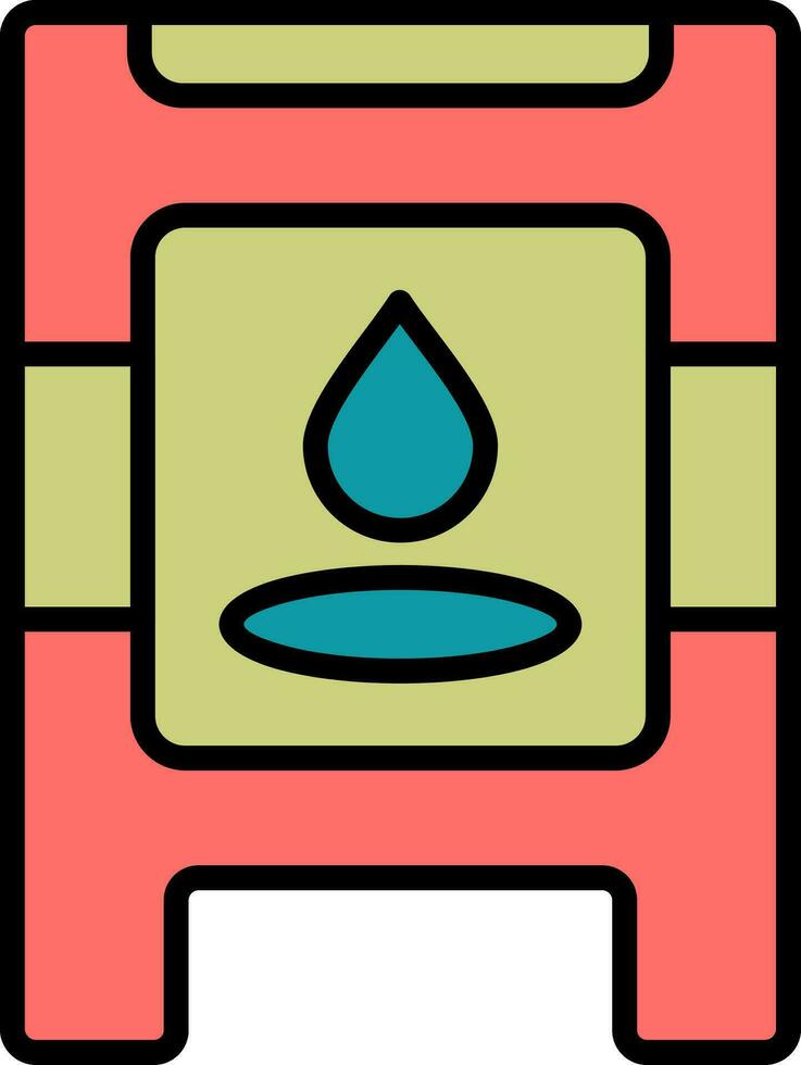 Wet Floor Vector Icon