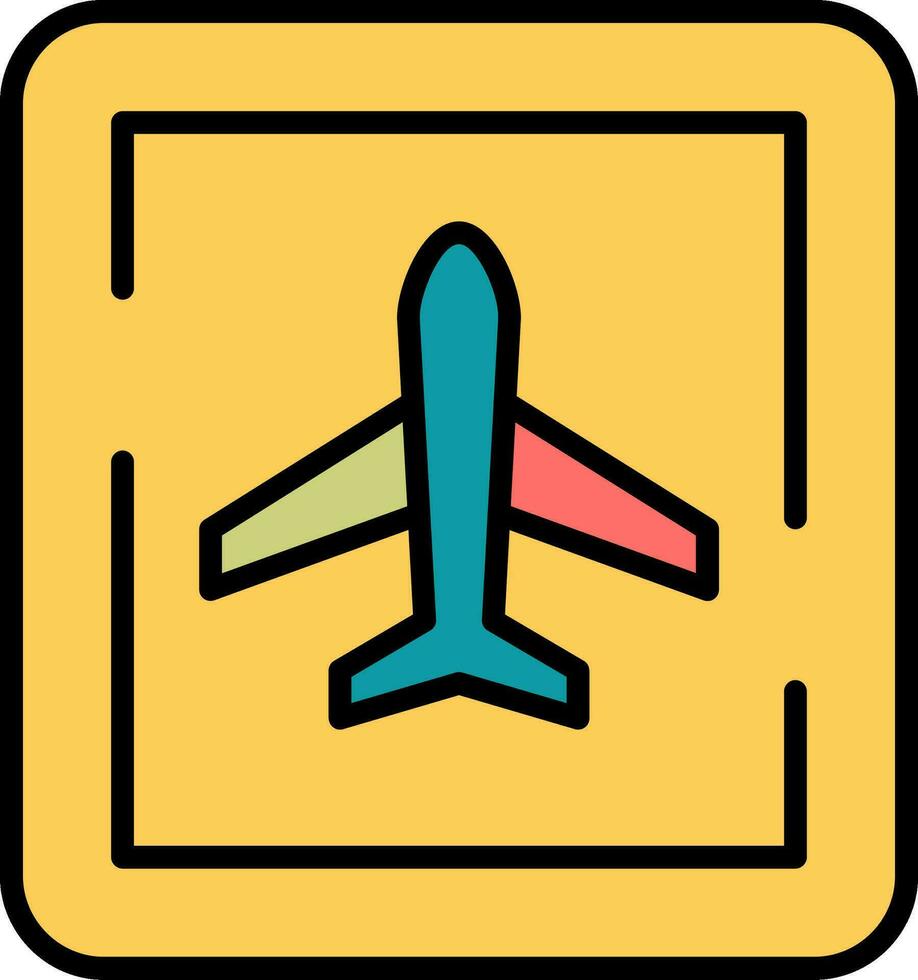 Airport Sign Vector Icon