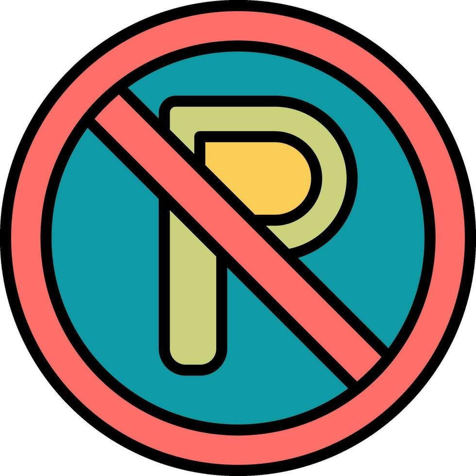 No Parking Vector Icon