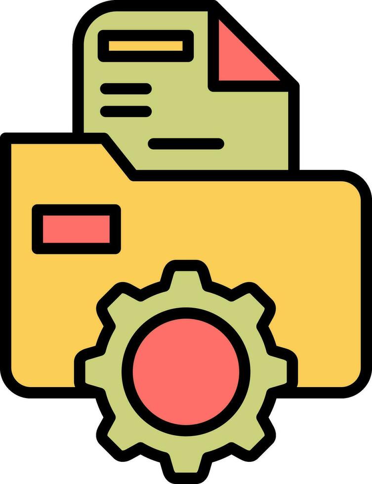 Folder Management Vector Icon