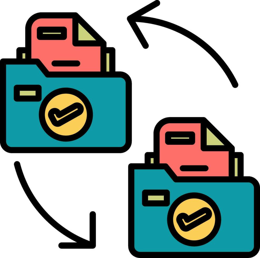 Folder Management Vector Icon
