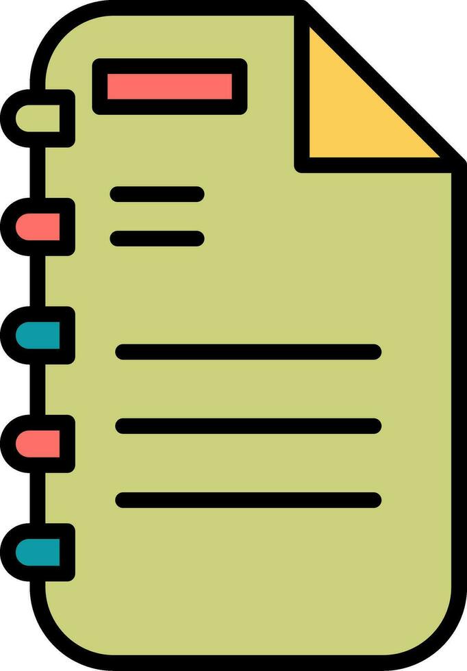 Note Page Vector Icon