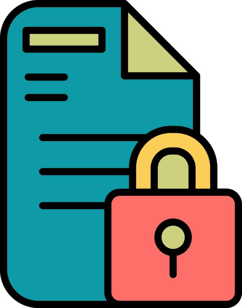 Secure Folder Vector Icon