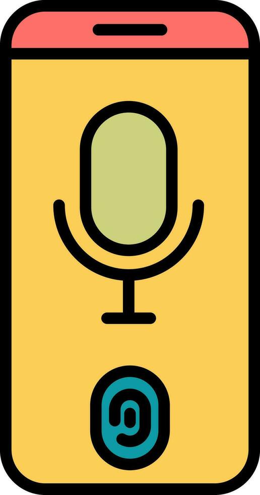Voice Recognition Vector Icon