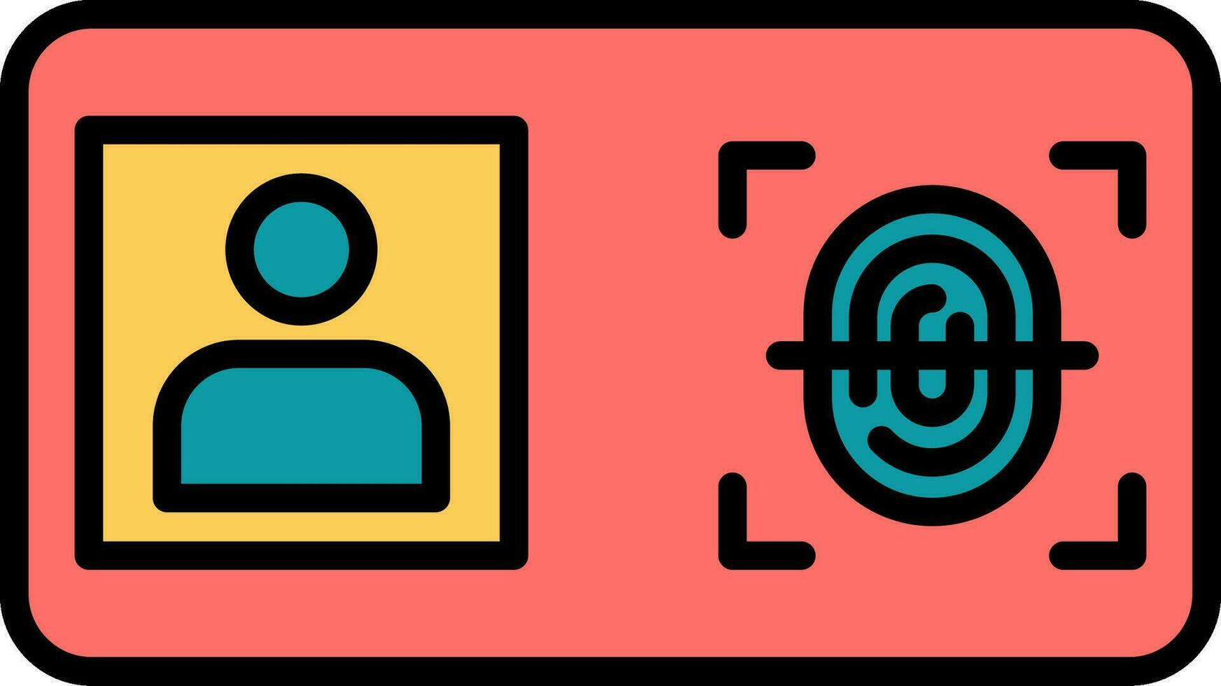 Biometric Identification Vector Icon