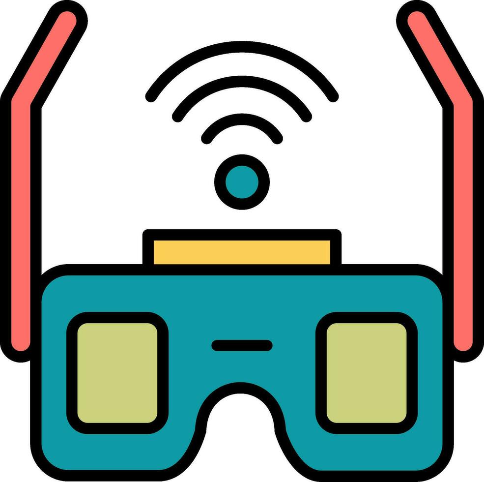 Smart Glasses Vector Icon