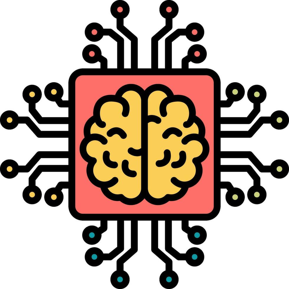 Artificial Intelligence Vector Icon