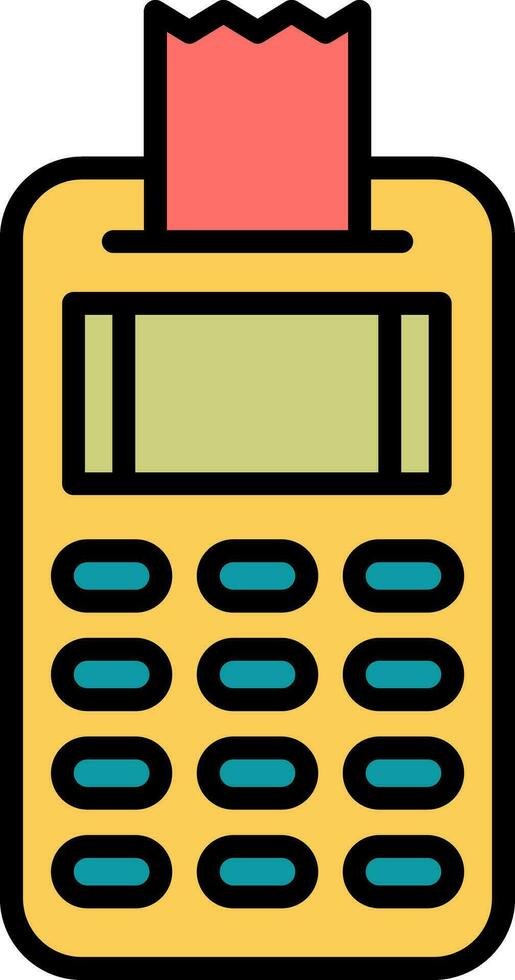Pos Terminal Vector Icon