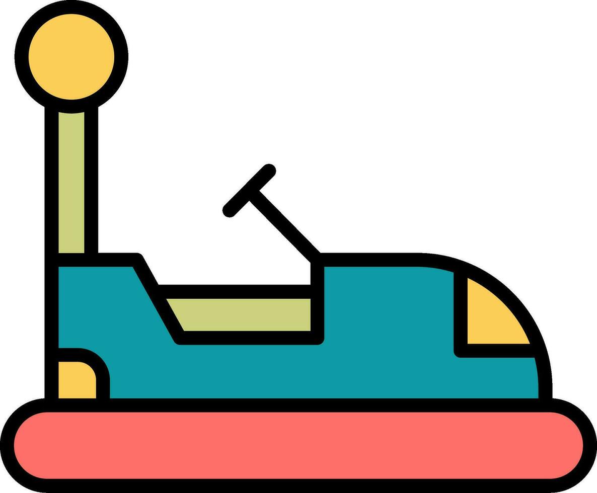 Bumper Car Vector Icon