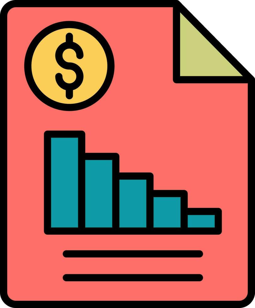 Financial Report Vector Icon