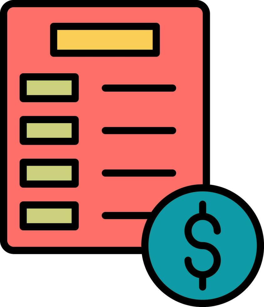 Invoice Vector Icon