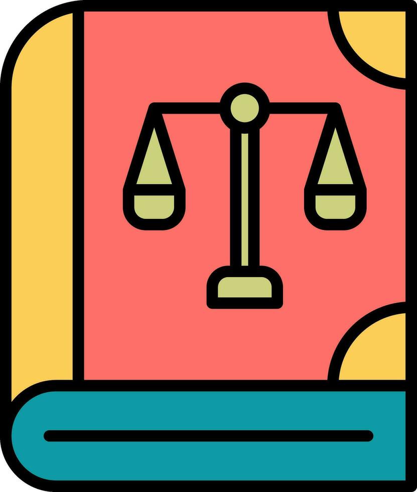 Law Book Vector Icon