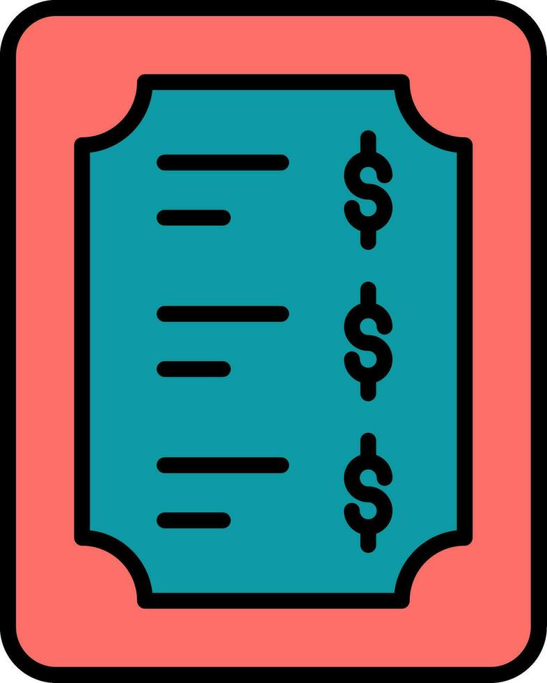 Price List Vector Icon