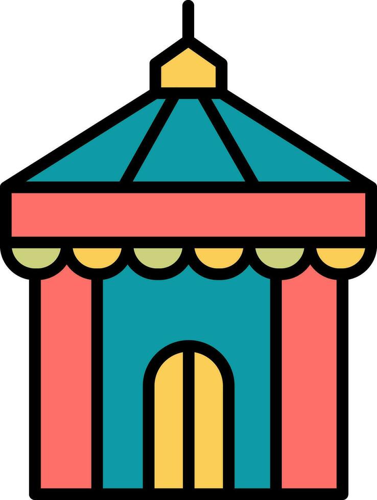 Circus Tent Vector Icon