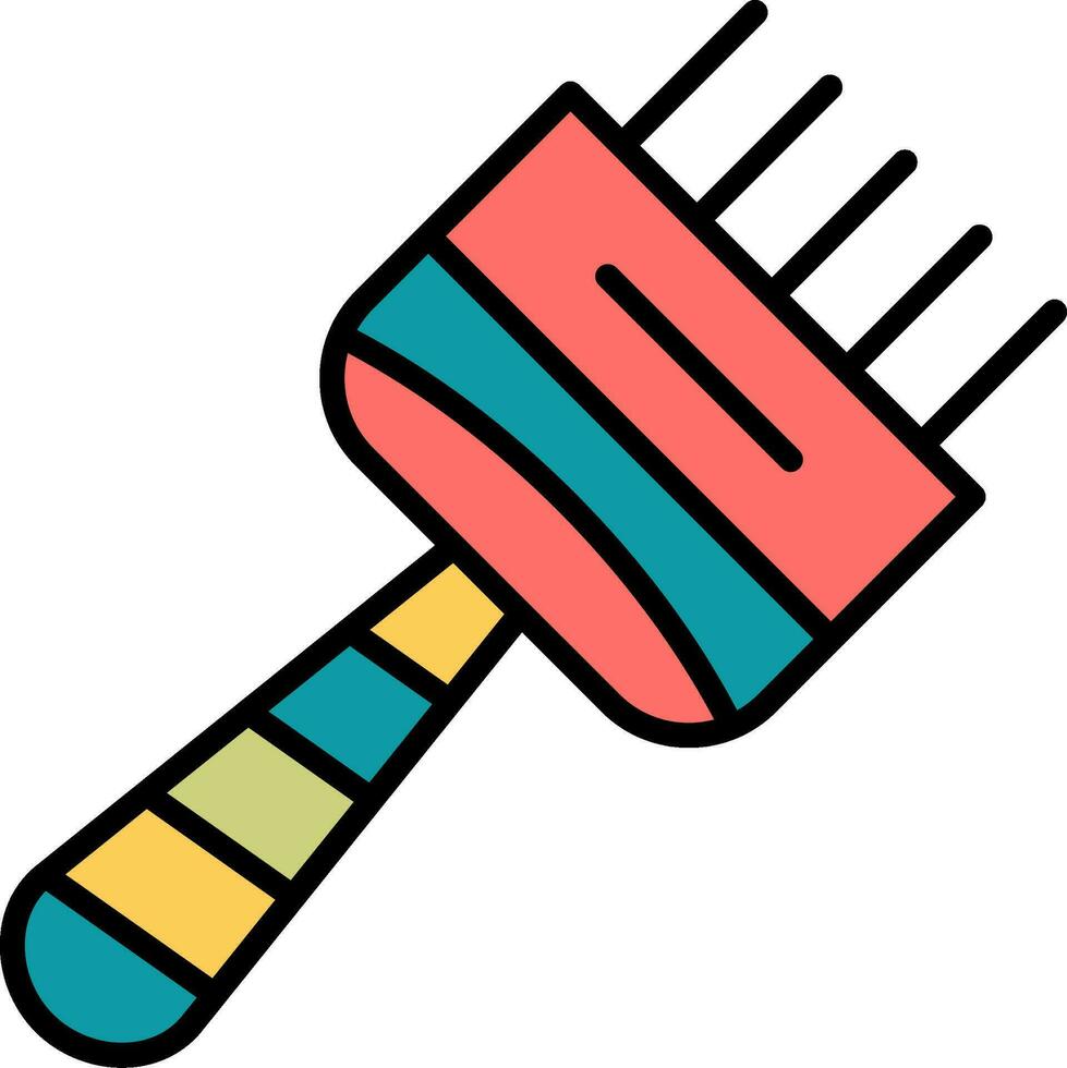 Hair Dye Brush Vector Icon