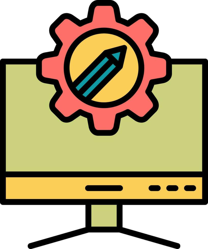 Computer Vector Icon