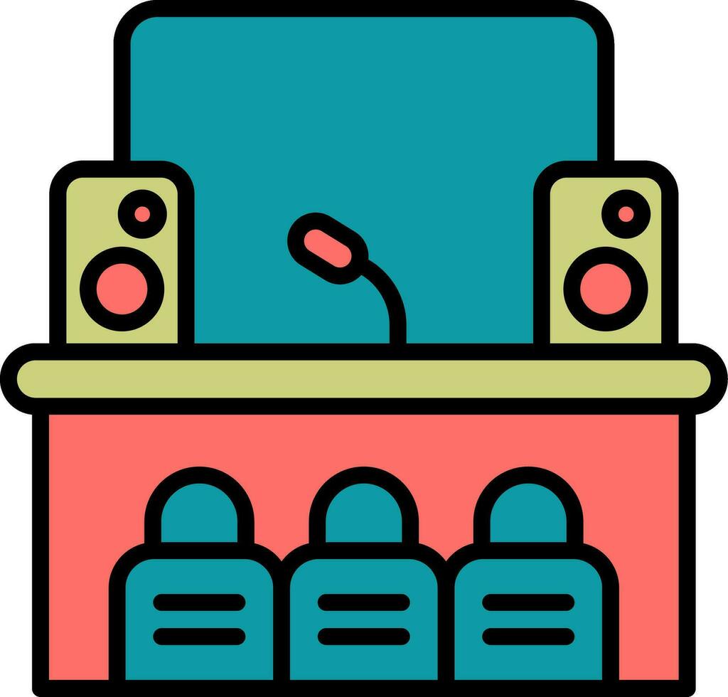 Stage Vector Icon