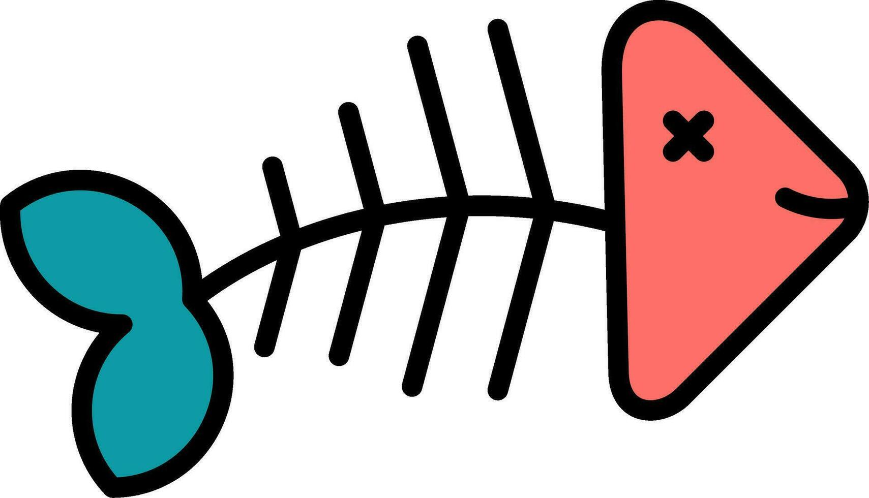 Fishbone Vector Icon