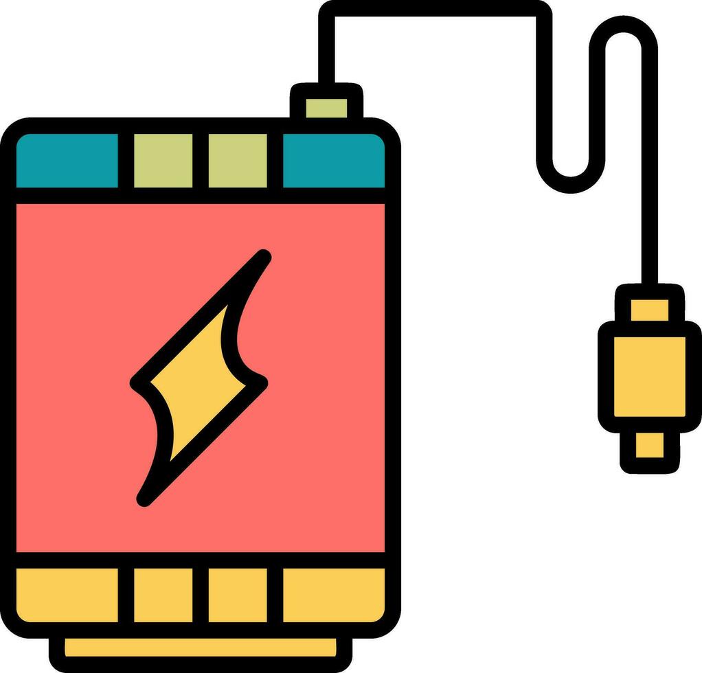 icono de vector de banco de energía