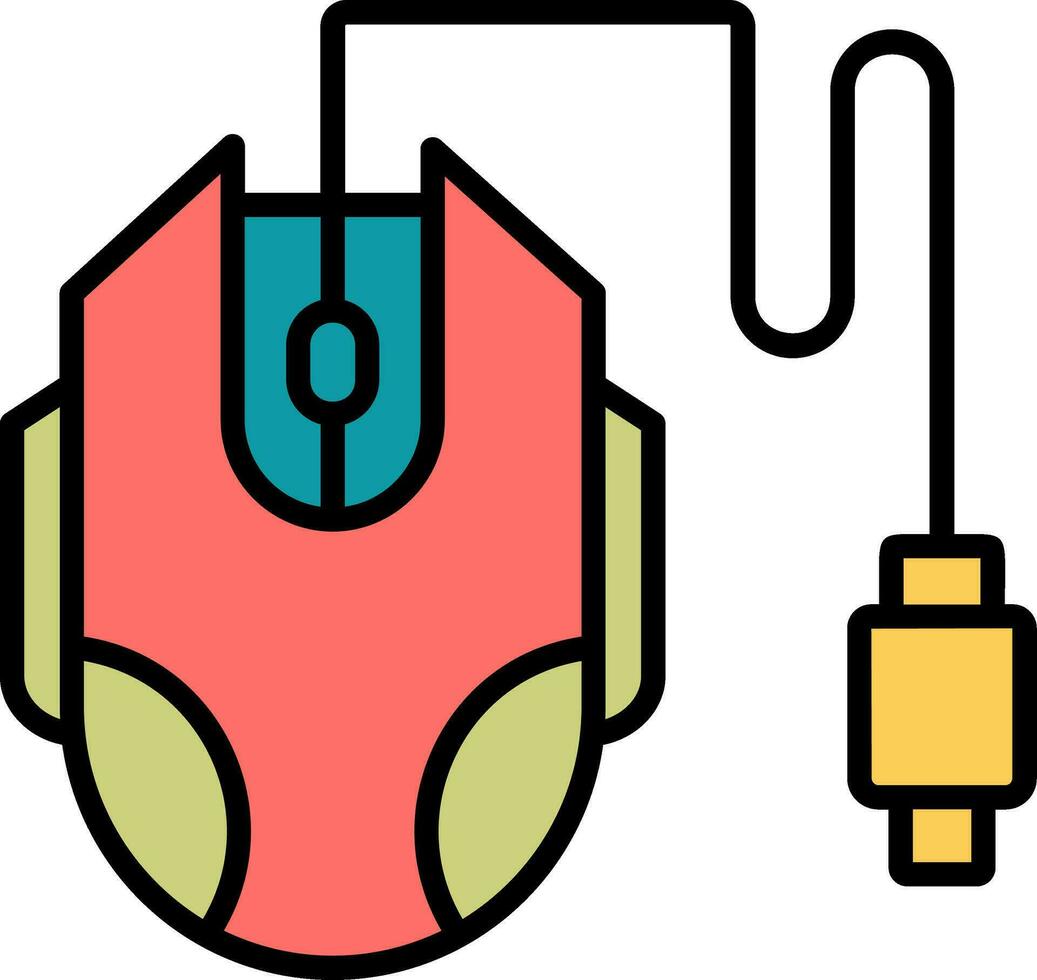 icono de vector de ratón de computadora