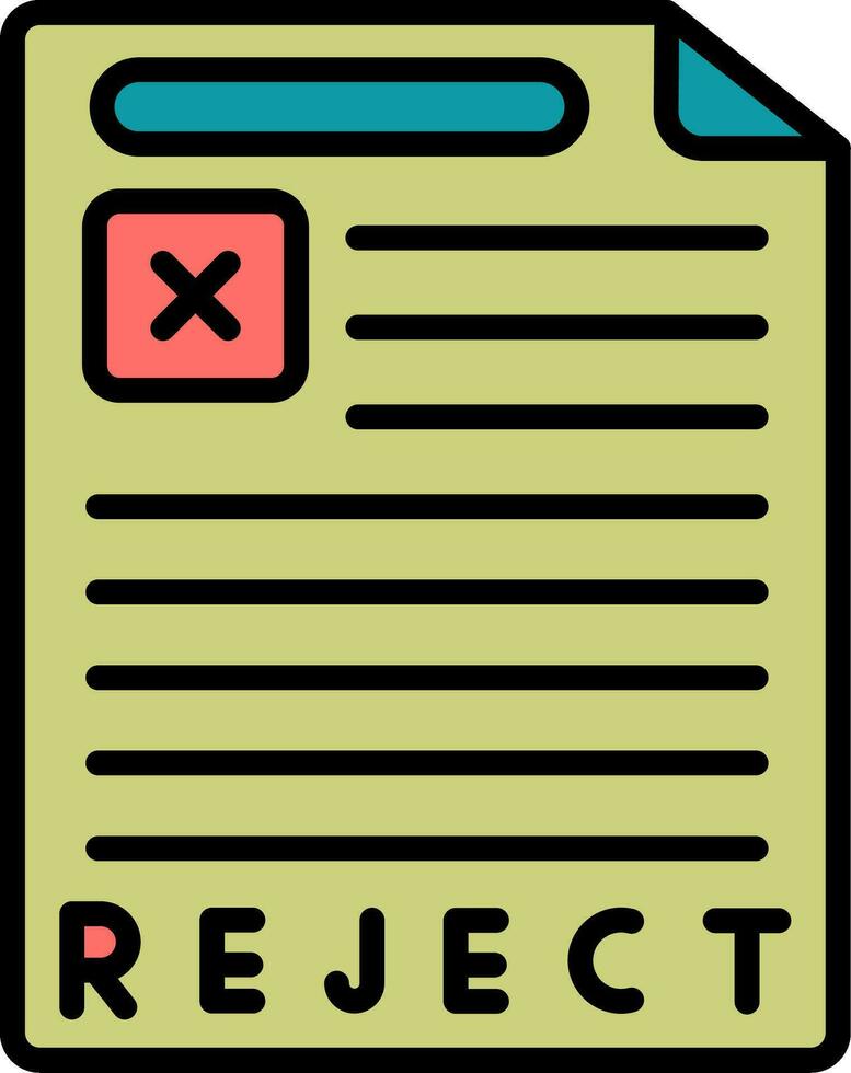 Reject Vector Icon