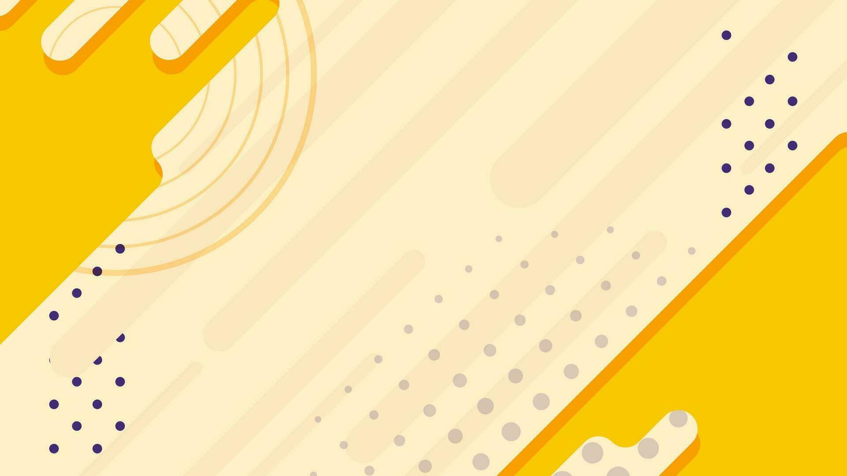 Abstract fluid background with yellow shape vector