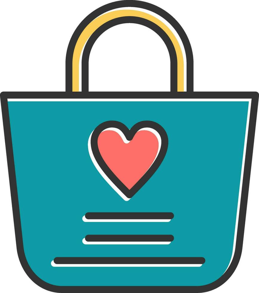 icono de vector de bolsa de compras