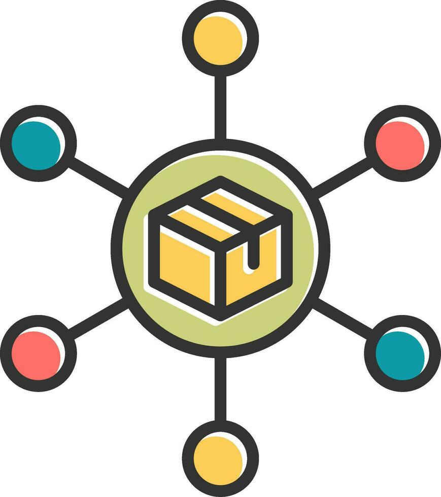 Distribution Center Vector Icon